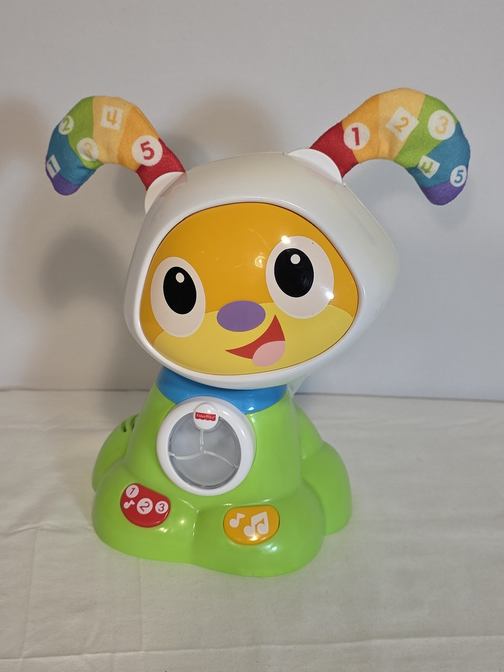 Fisher Price Bright Beats Dance & Move Green BeatBowWow Light Up Puppy Dog WORKS